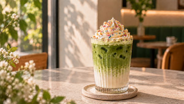 Birthday Cake Matcha Latte